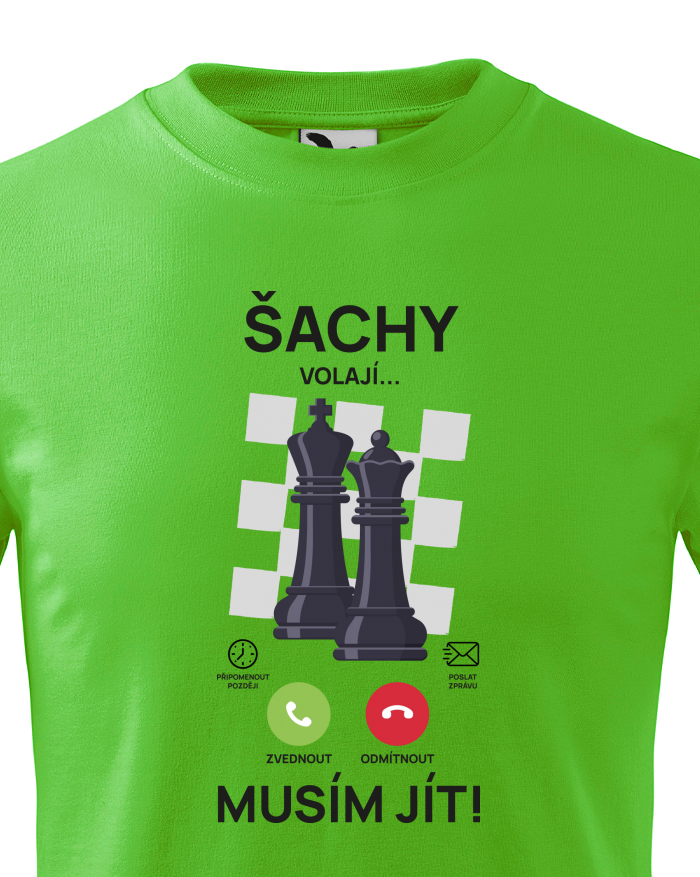 Dětské tričko Šachy volají