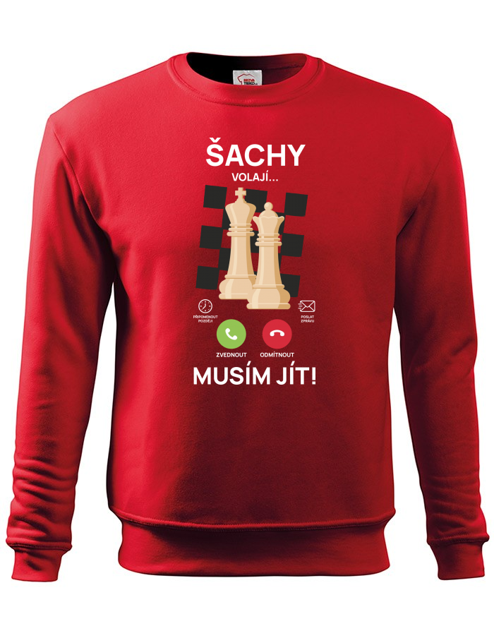 Dětská mikina bez kapuce Šachy volají