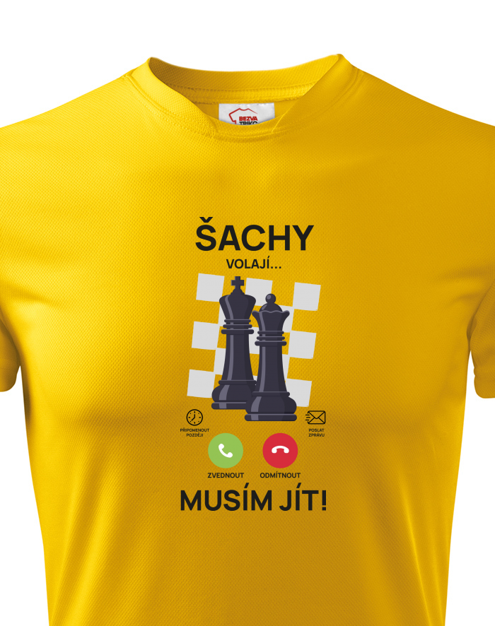 Dětské funkční tričko Šachy volají