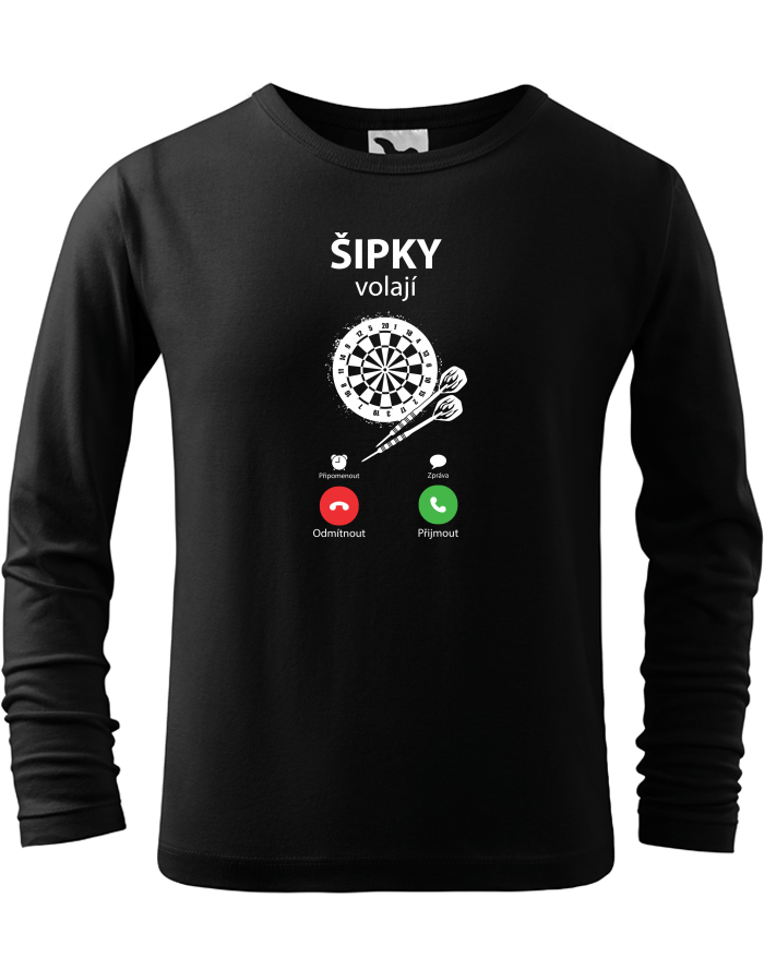 Dětské triko s dlouhým rukávem Šipky volají