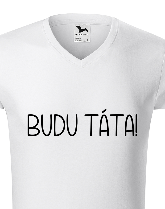 Pánské tričko s výstřihem do V Budu táta!