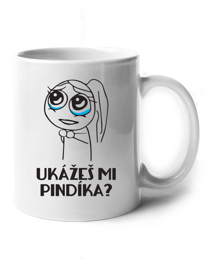 Keramický hrnek Ukážeš mi pindíka