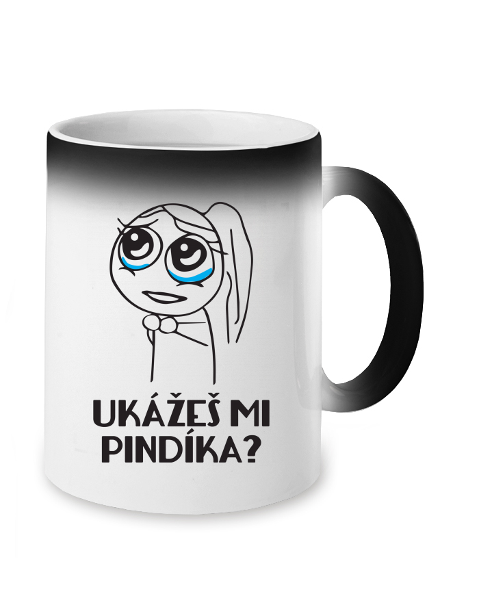 Magický měnící se hrnek Ukážeš mi pindíka