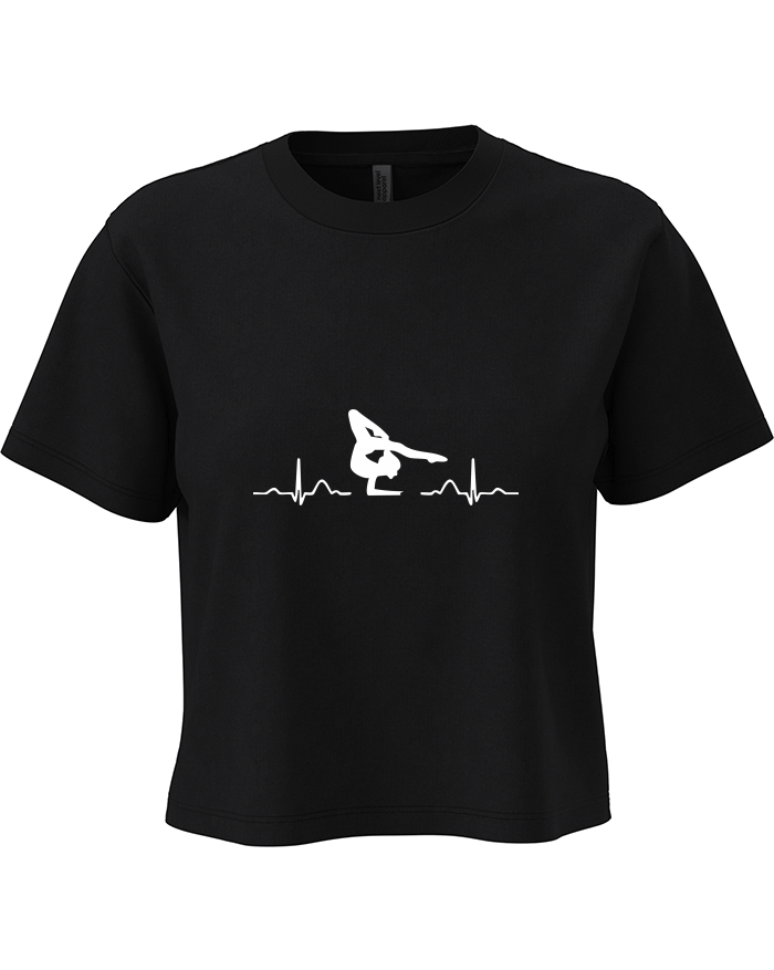 Dámský crop top s tepem gymnastky