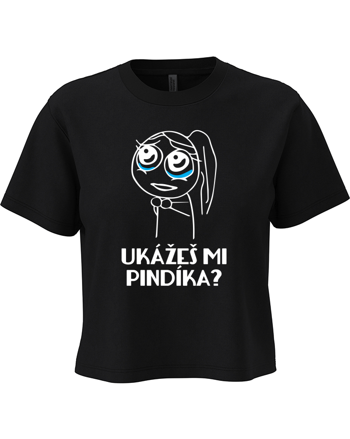 Dámský crop top Ukážeš mi pindíka