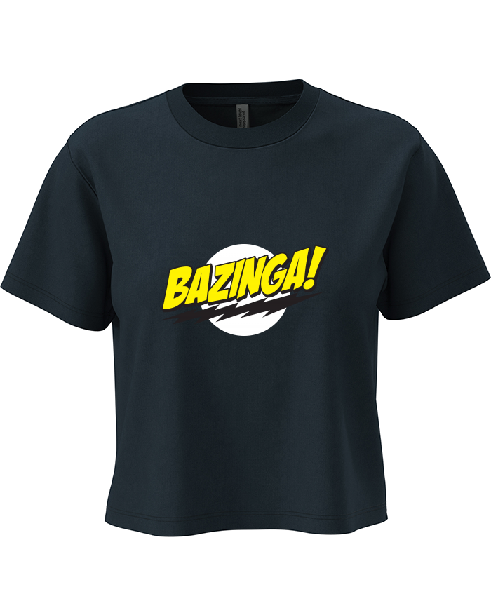 Dámský crop top Bazinga – Teorie velkého třesku