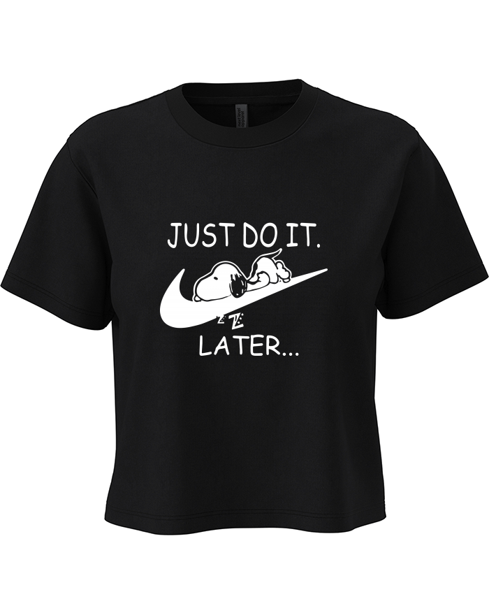 Dámský crop top Just Do It Later