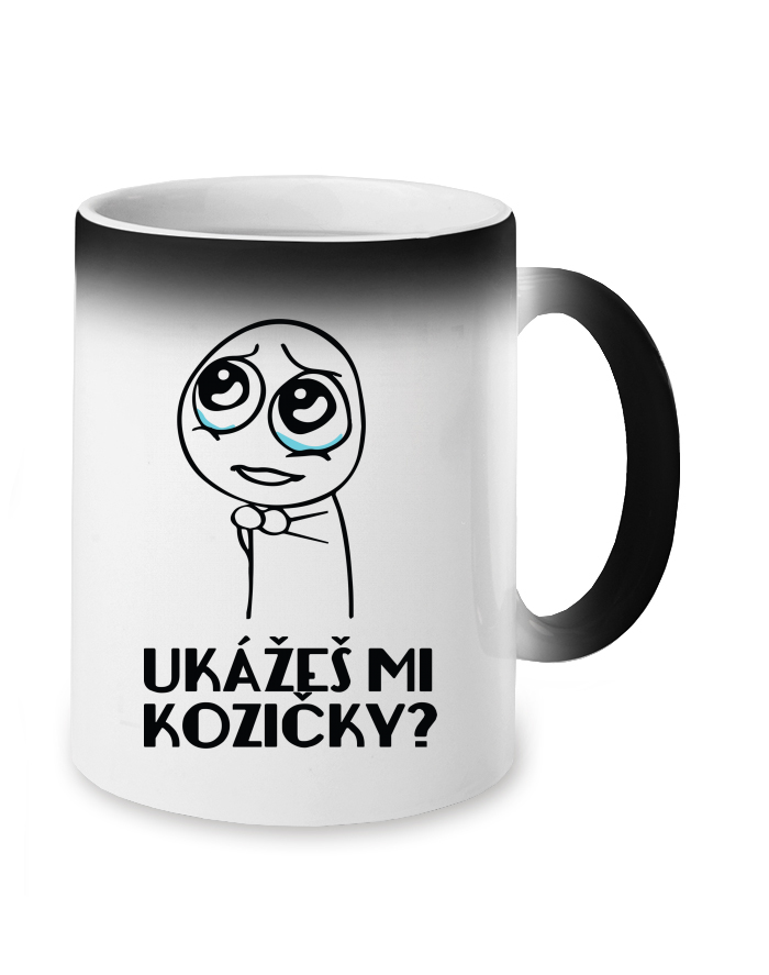 Magický měnící se hrnek Ukážeš mi kozičky