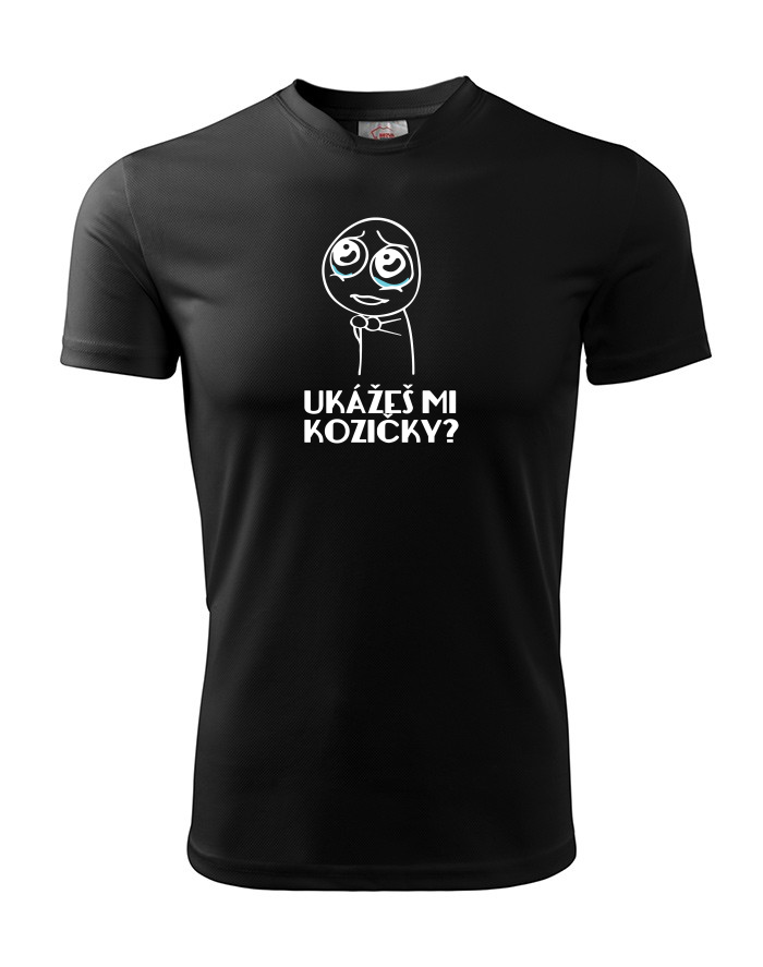 Pánské funkční tričko Ukážeš mi kozičky?