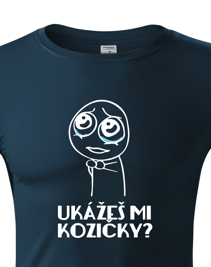 Ukážeš mi kozičky – unisex tričko s dlouhým rukávem