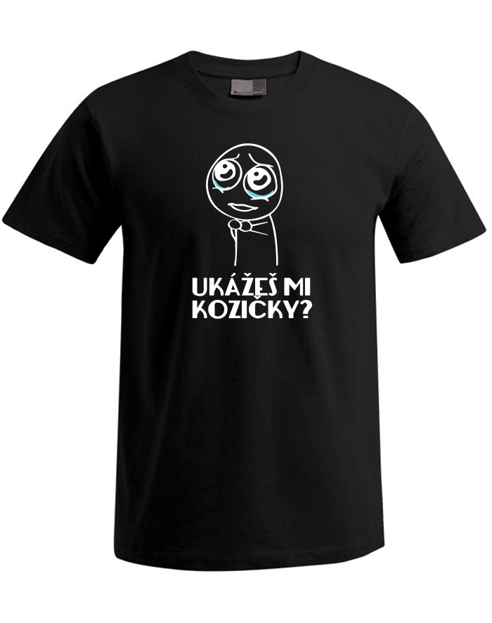 Pánské tričko Plus Size Ukážeš mi kozičky