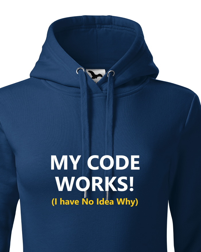 Dámská mikina s kapucí My Code Works