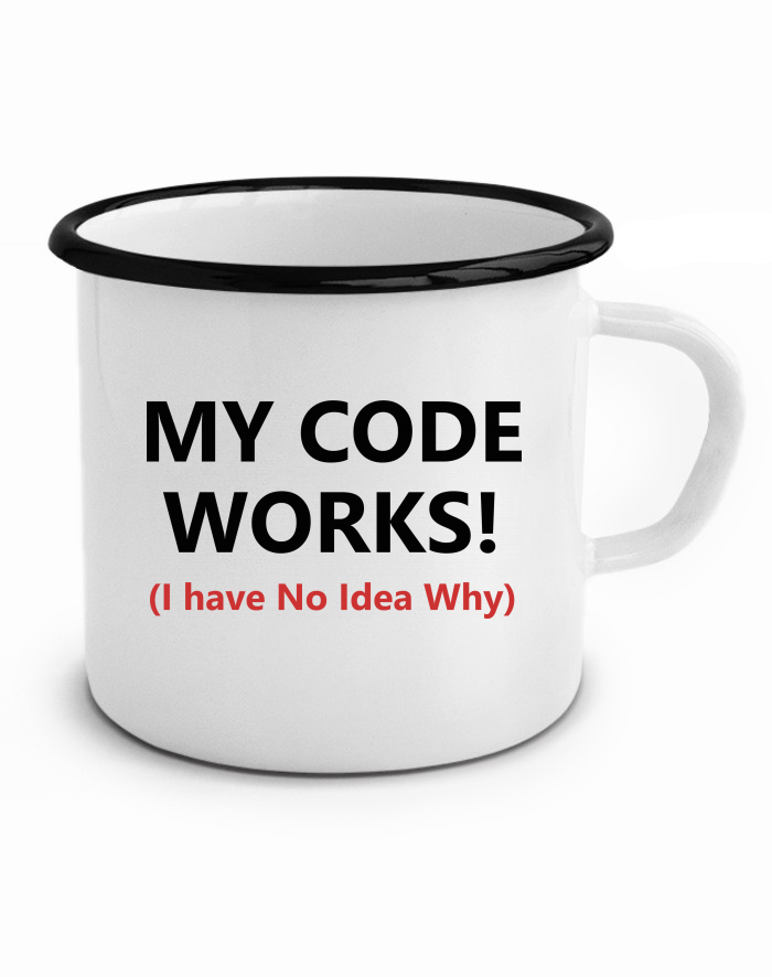 Plechový hrneček My Code Works