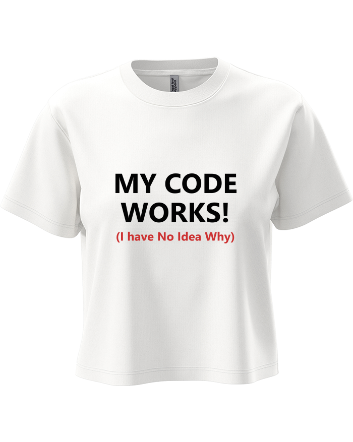 Dámský crop top My Code Works