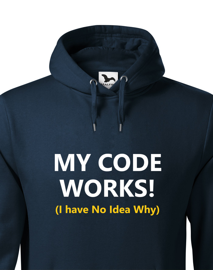 Pánská mikina s kapucí My Code Works
