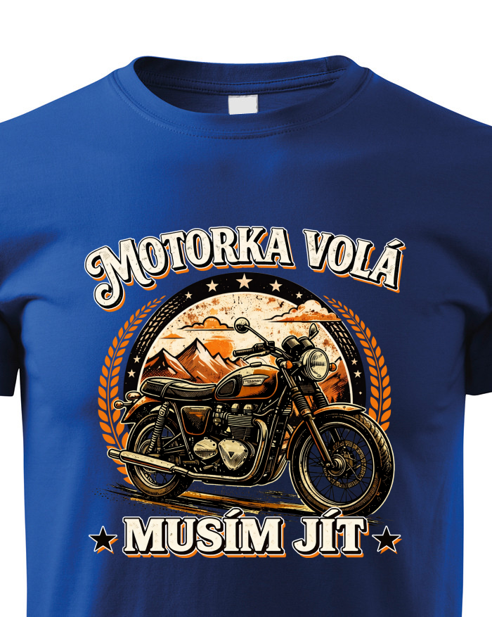 Dětské tričko Motorka volá
