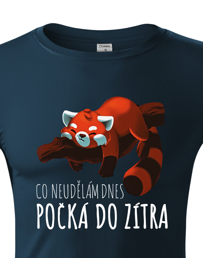 Unisex tričko s dlouhým rukávem – Co neudělám dnes, pokud do zítřka