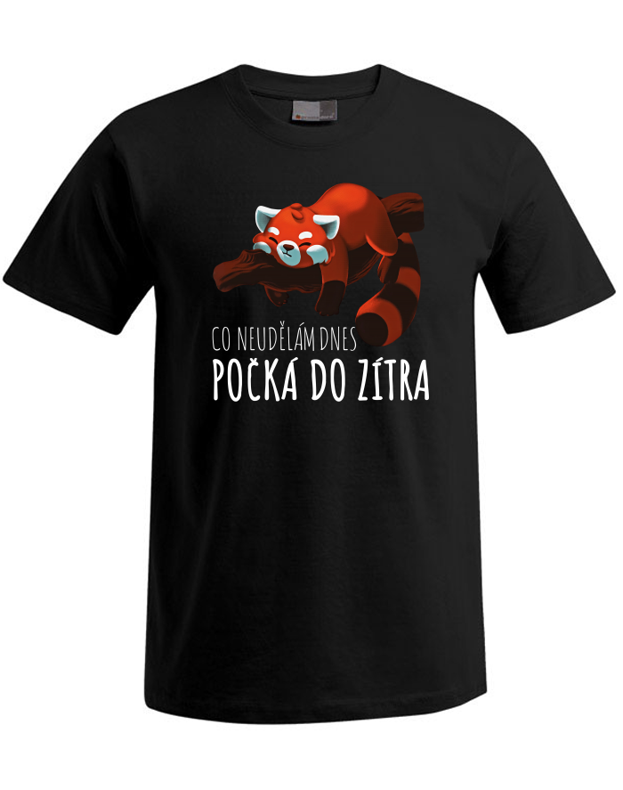 Pánské tričko Plus Size s krátkým rukávem – Co neudělám dnes