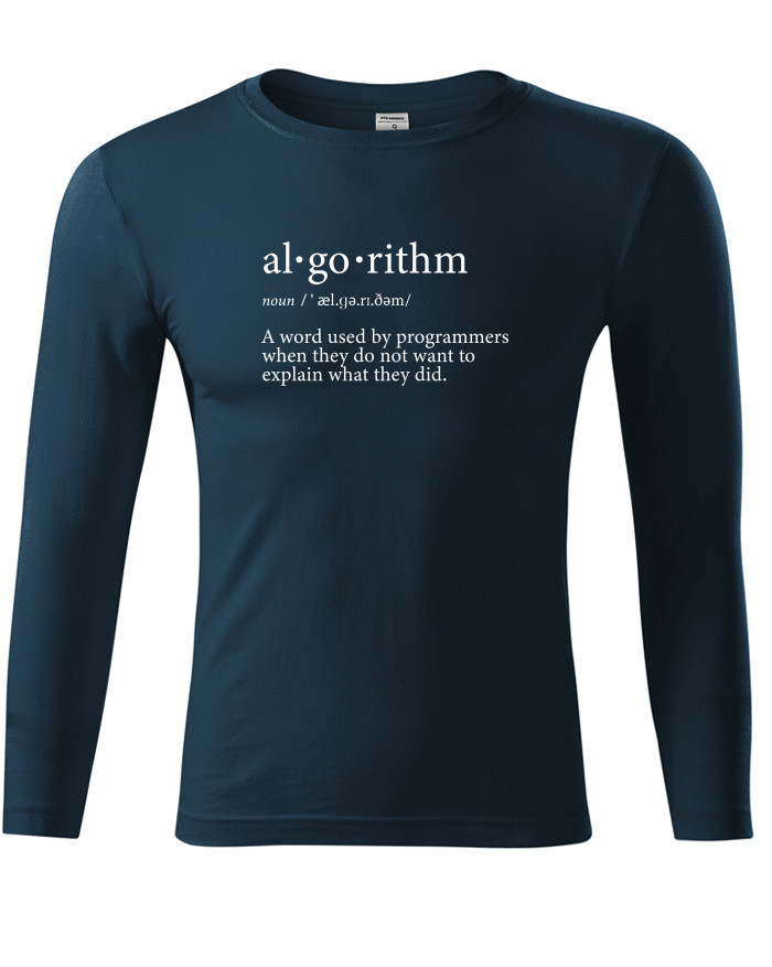 Unisex tričko s dlouhým rukávem Algorithm