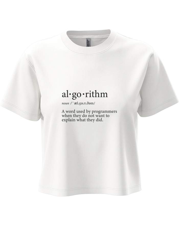 Dámský crop top Algorithm