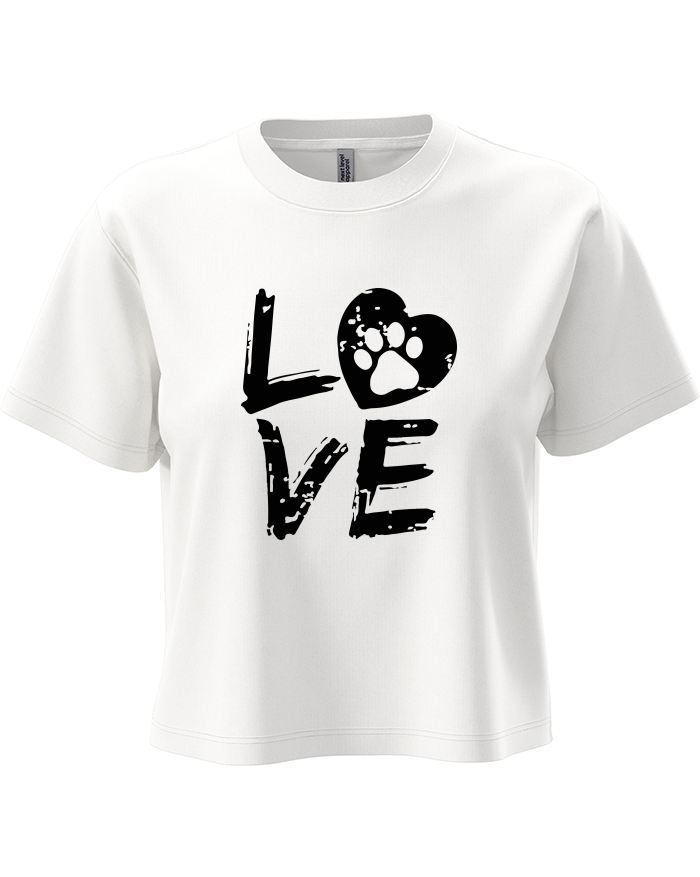 Dámský crop top Dog Love