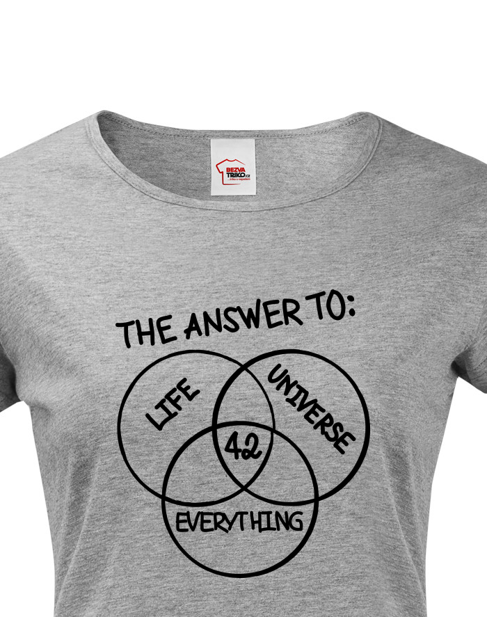 Dámské tričko Answer is 42