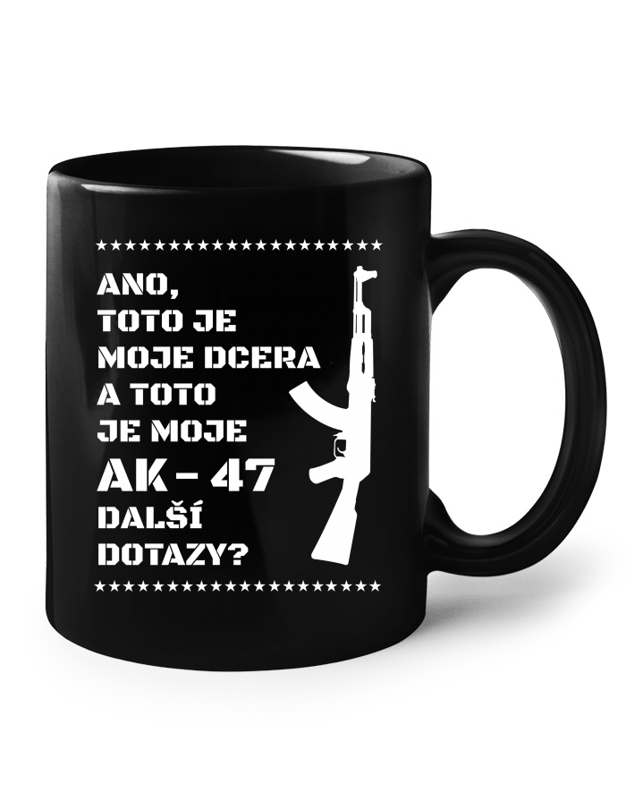 Keramický hrnek – Dcera a AK-47