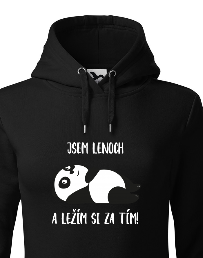 Dámská mikina Jsem líná a ležím si za tím!