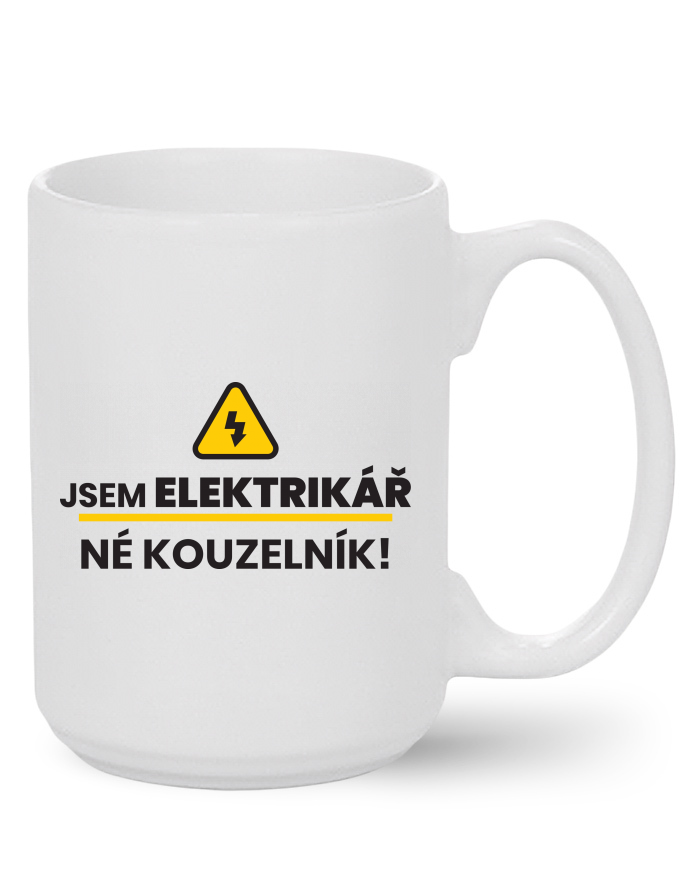 Keramický hrnek MAX – Jsem elektrikář, né kouzelník!
