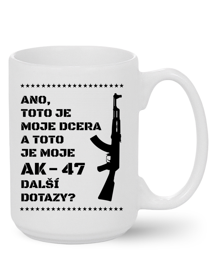 Keramický hrnek MAX – Dcera a AK-47