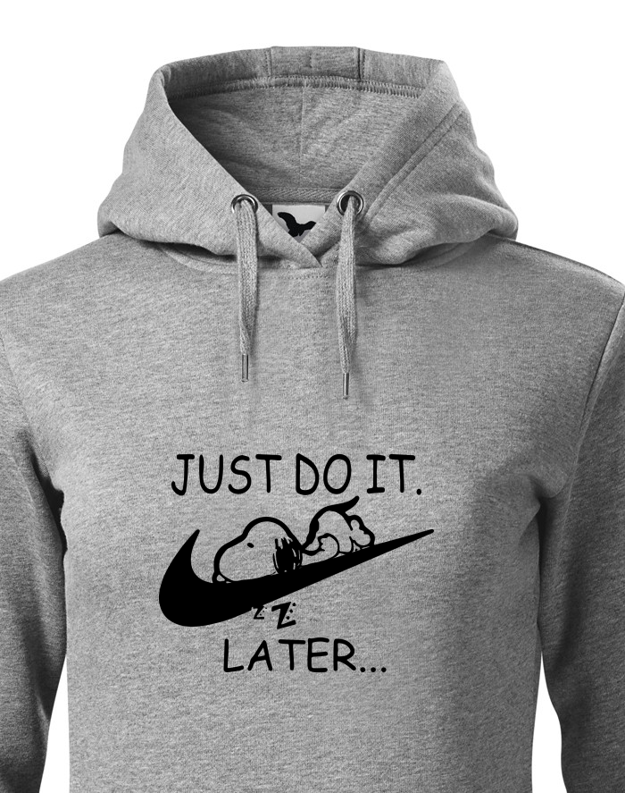 Dámská mikina s kapucí Just do it later