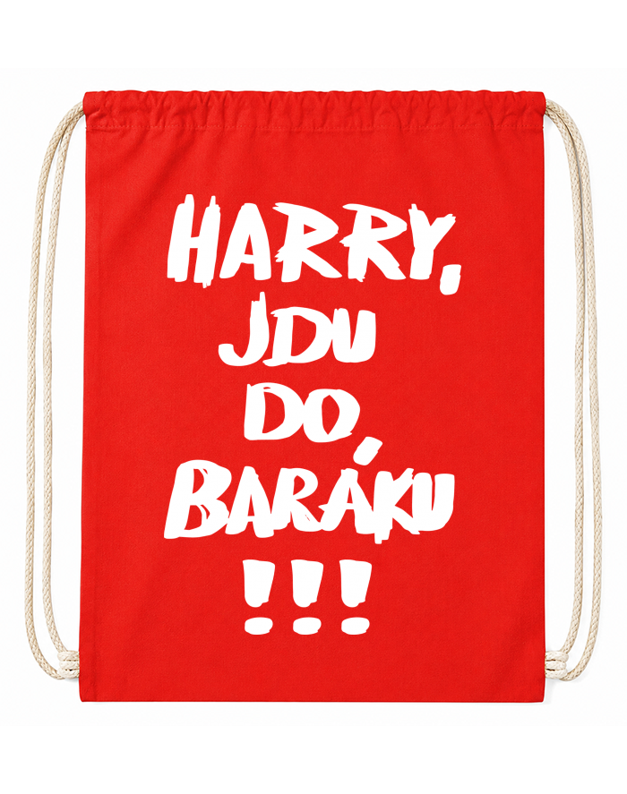 Bavlněný vak na záda Harry, jdu do baráku!!!