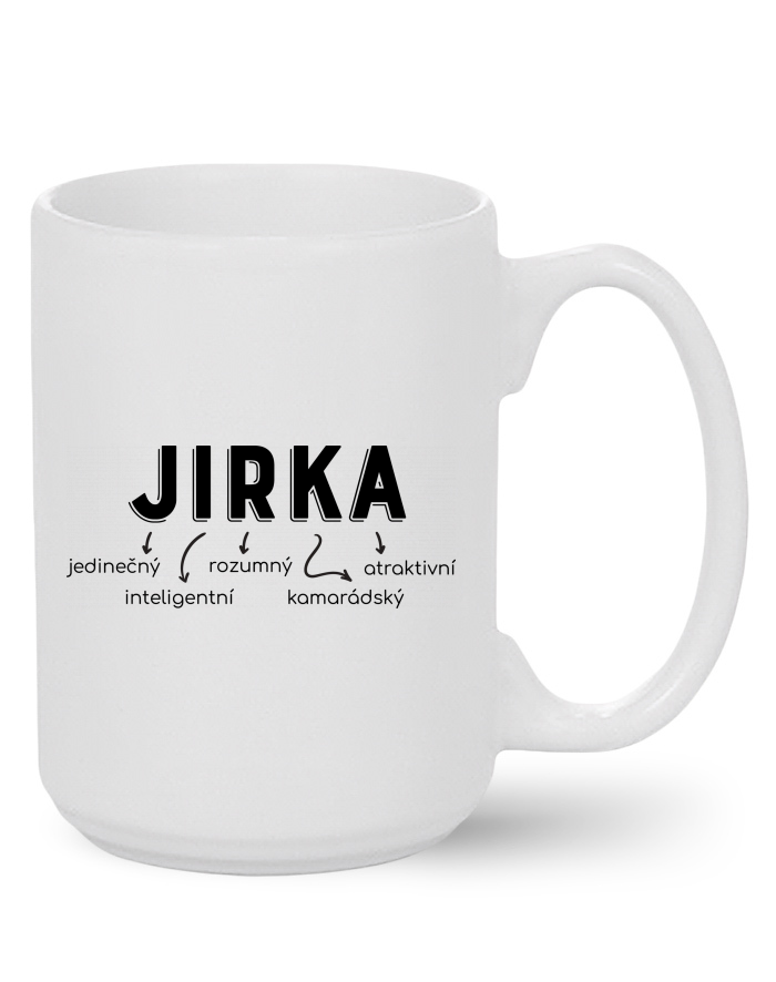 Keramický hrnek MAX – Jirka, odvážný, rozumný, atraktivní