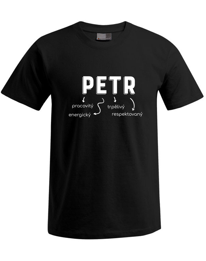 Pánské tričko Plus Size Petr – pečovitý, trpělivý, energický, respektovaný