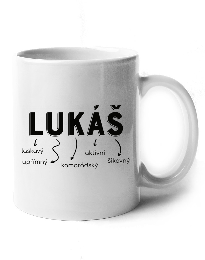 Keramický hrnek k svátku Lukáš