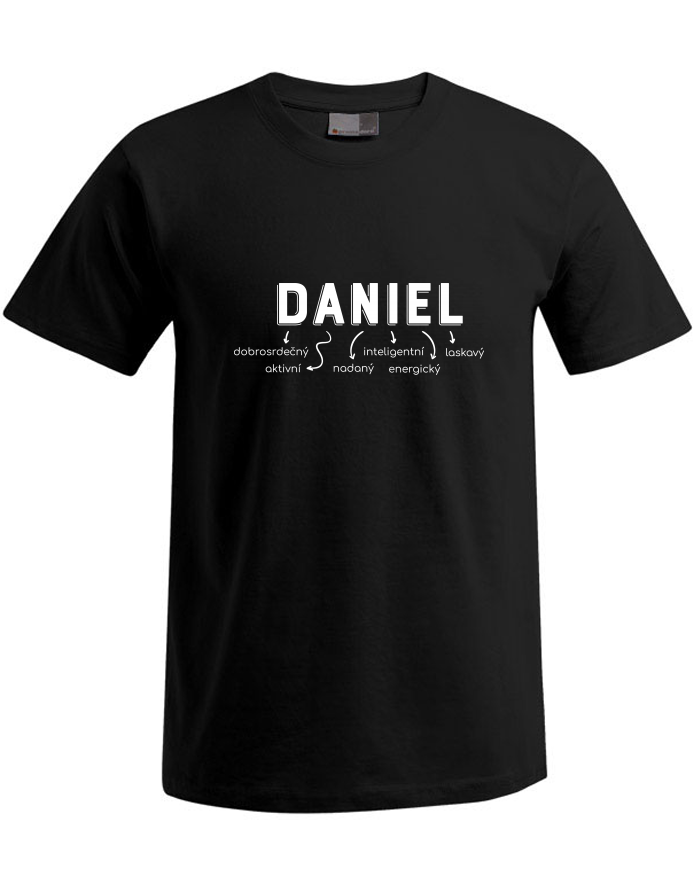 Pánské tričko Plus Size Daniel – okouzlující, rozhodný, energický