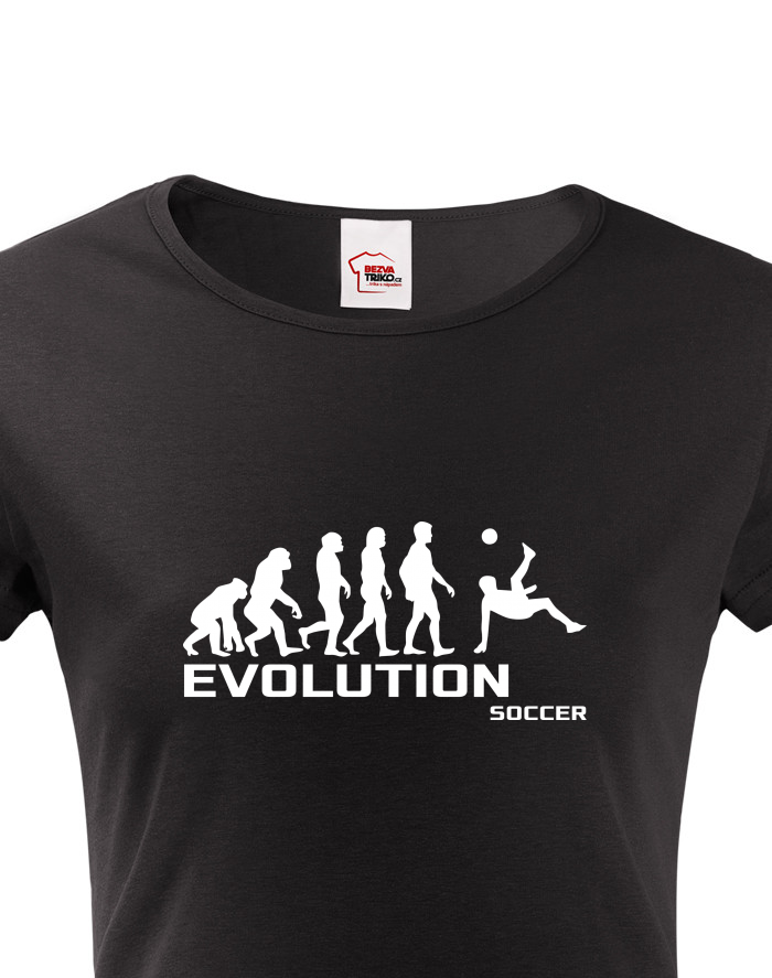 Dámské tričko Evoluce fotbalu