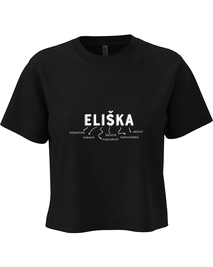 Dámský crop top Eliška – znamená skvělá kamarádka