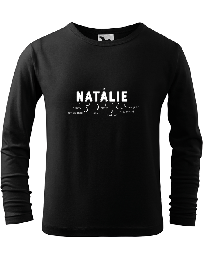 Dětské triko s dlouhým rukávem – Natálie