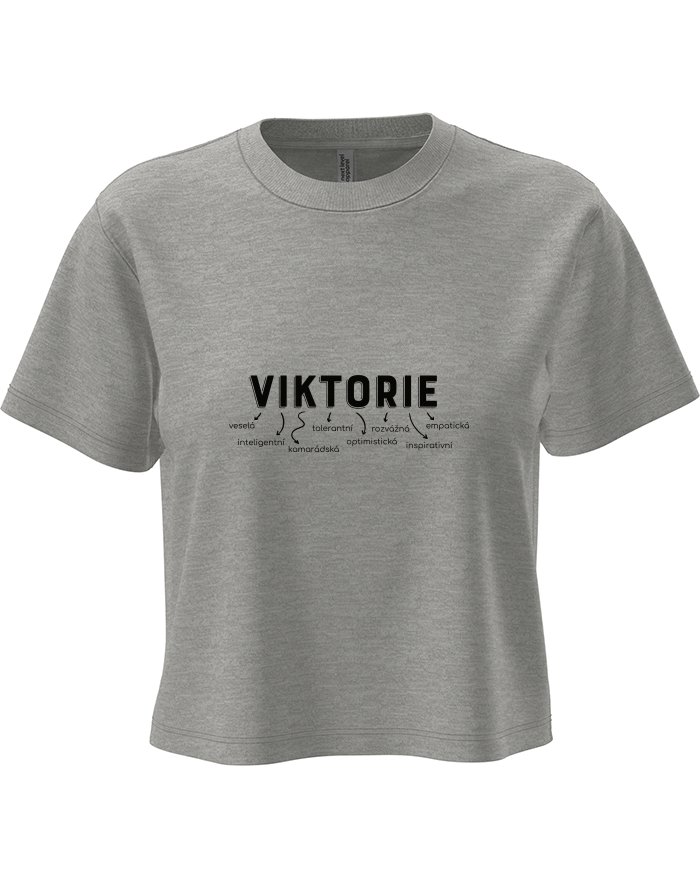 Dámský crop top Viktorka – veselá, tolerantní, nezvykle empatická