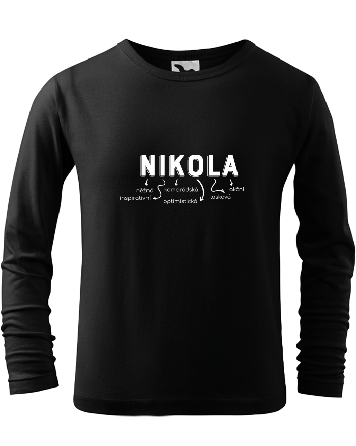 Dětské triko s dlouhým rukávem Nikola 6. 12.