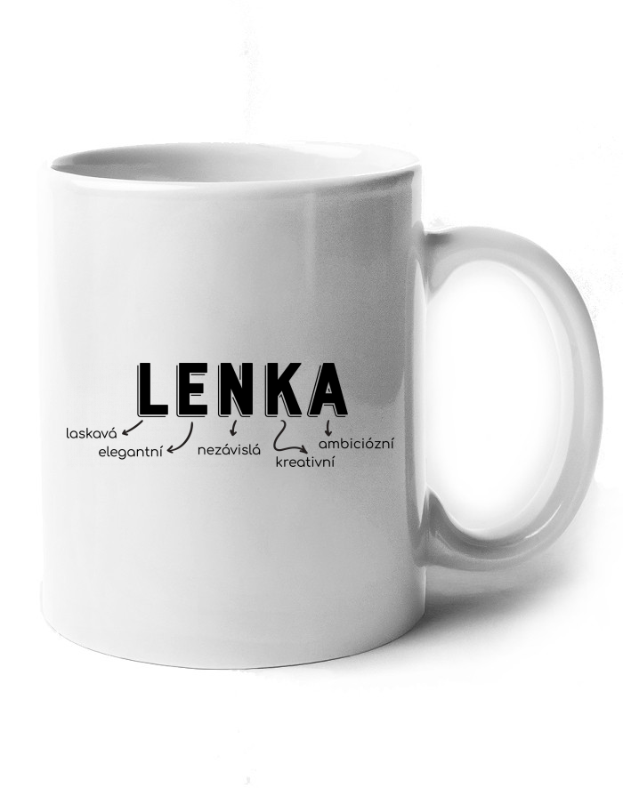 Keramický hrnek Lenka – o skvělou kreativní ženu