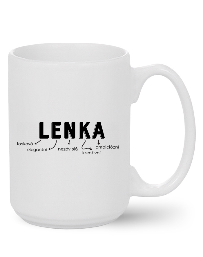 Keramický hrnek MAX – Lenka, o skvělou kolegyni se nezavazuje