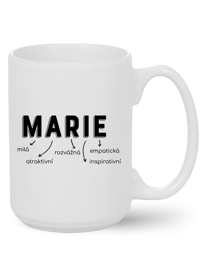 Keramický hrnek MAX – Marie, milá, rozvážná, empatická, otevřená, inspirativní