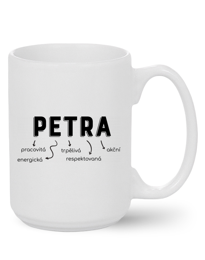 Keramický hrnek MAX – Petra, pracovitá a vtipná