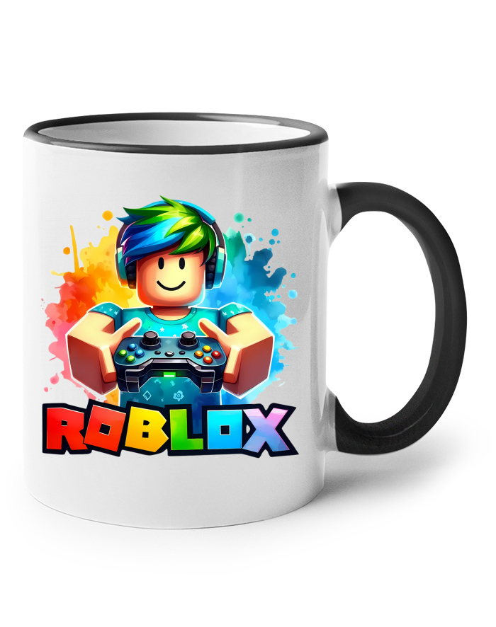 Keramický hrnek s barevným uchem Roblox 3