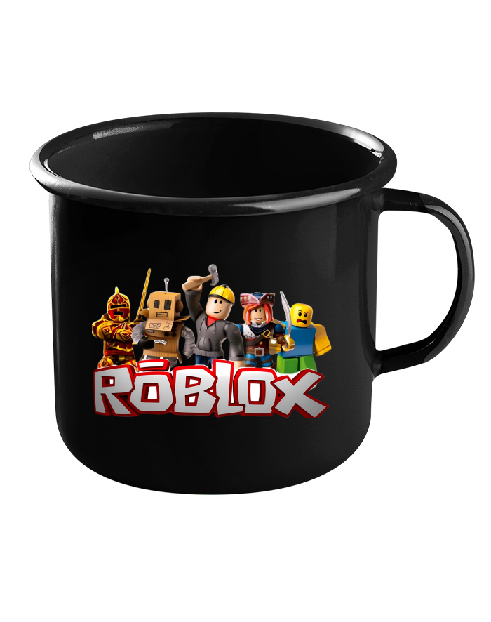 Plechový hrneček černý Roblox