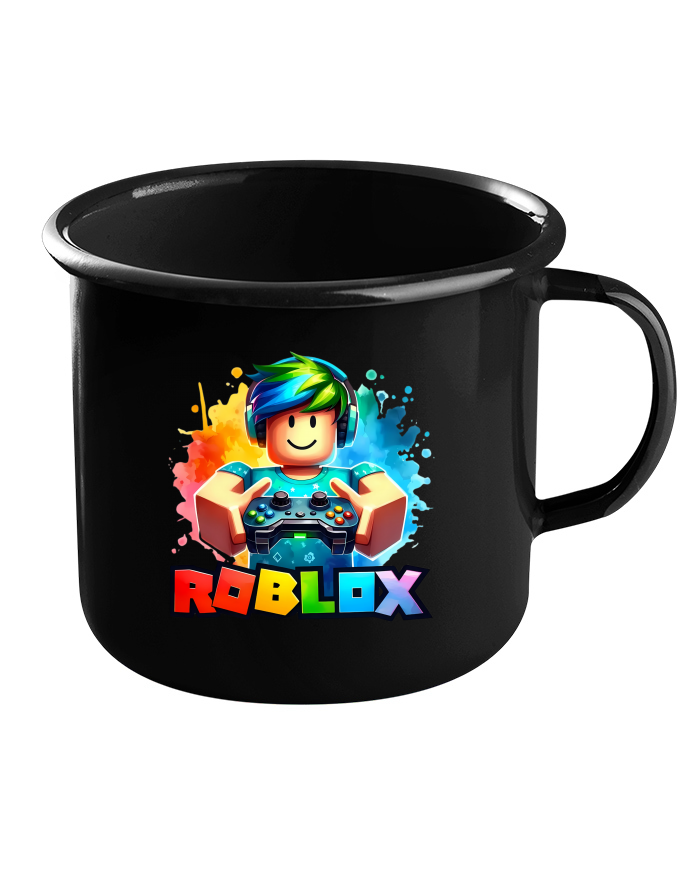 Plechový hrneček Roblox 3 černý