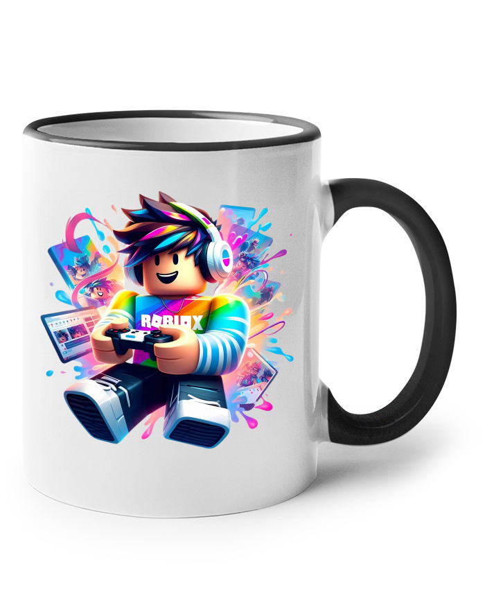 Keramický hrnek Roblox 5 s barevným uchem