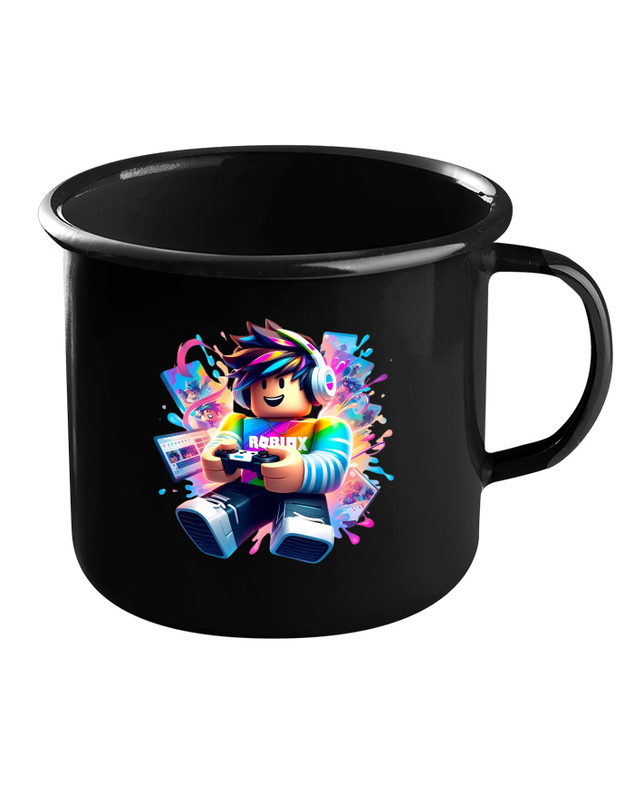 Plechový hrneček černý Roblox 5